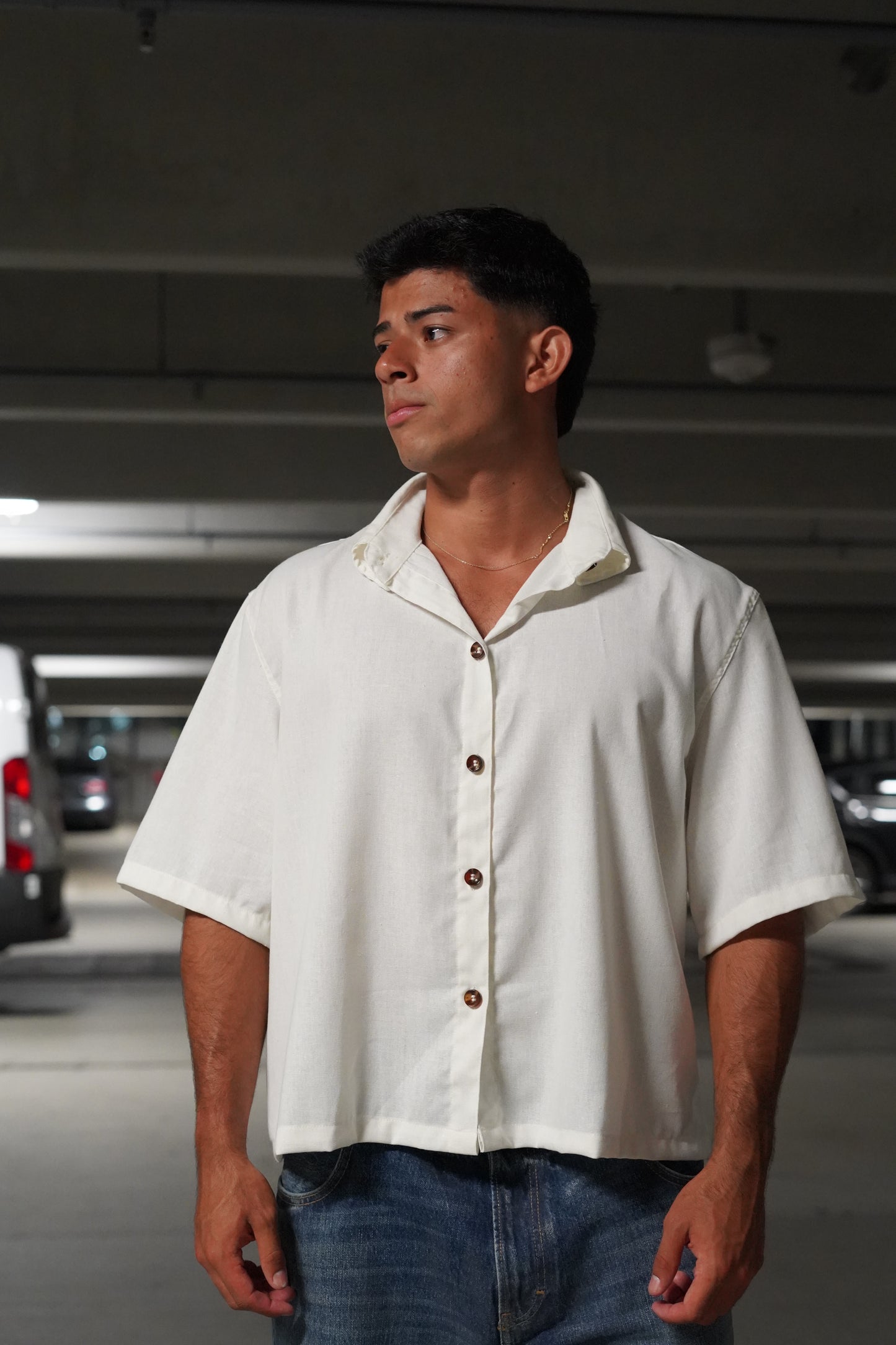 WILDFLOWER LINEN BUTTON UP SHIRT