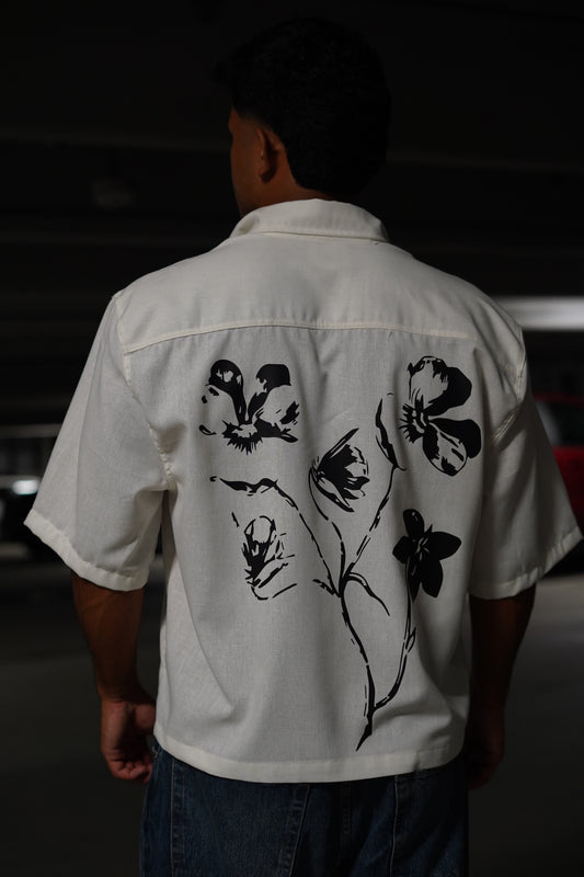 WILDFLOWER LINEN BUTTON UP SHIRT